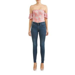 Honeydew NWT Shelby Off Shoulder Flutter Sleeves Bodysuit In Tiki Magnolias S